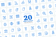 Water Treatment 20 Icons Set, an Outline Icon by Alex Blogoodf (Thumbnail 1 of 11)