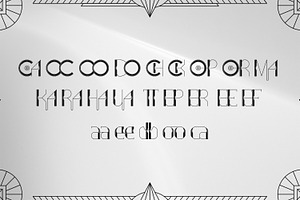 Gormala - Modern Art Deco Font