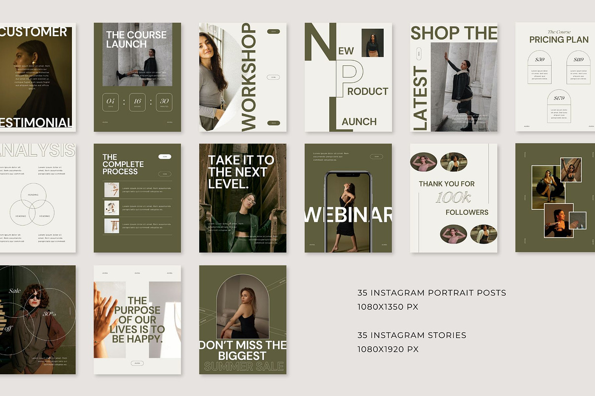 AVIRA Instagram Posts & Stories, a Social Media Template by BoldNStudio (Photo 6 of 10)