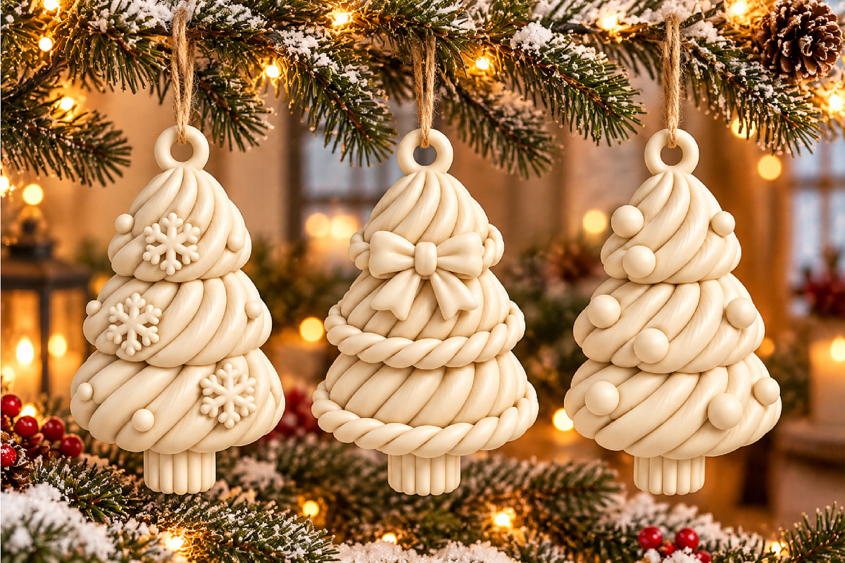 Christmas Tree Keyring 3D STL, an Object 3D Model by Layerology (Photo 4 of 4)