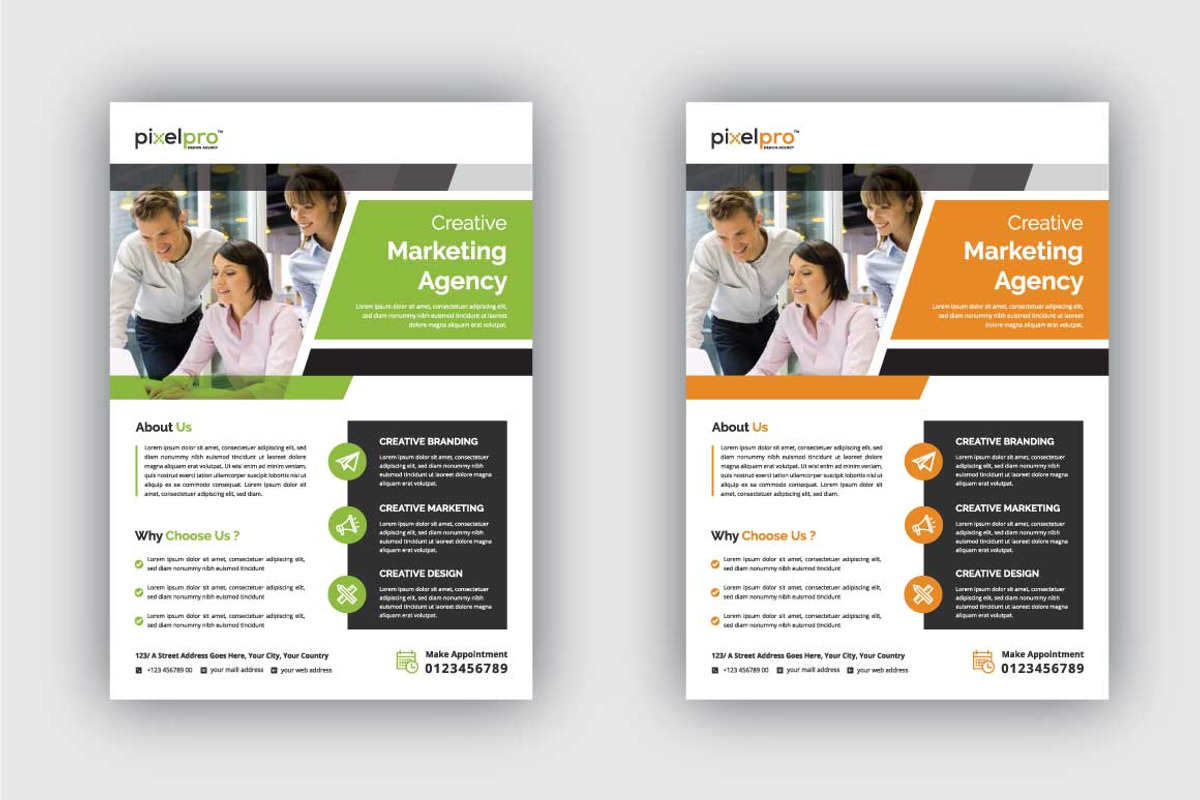 Creative Business  Flyer Template, a Flyer Template by Pixel Pro (Photo 2 of 2)