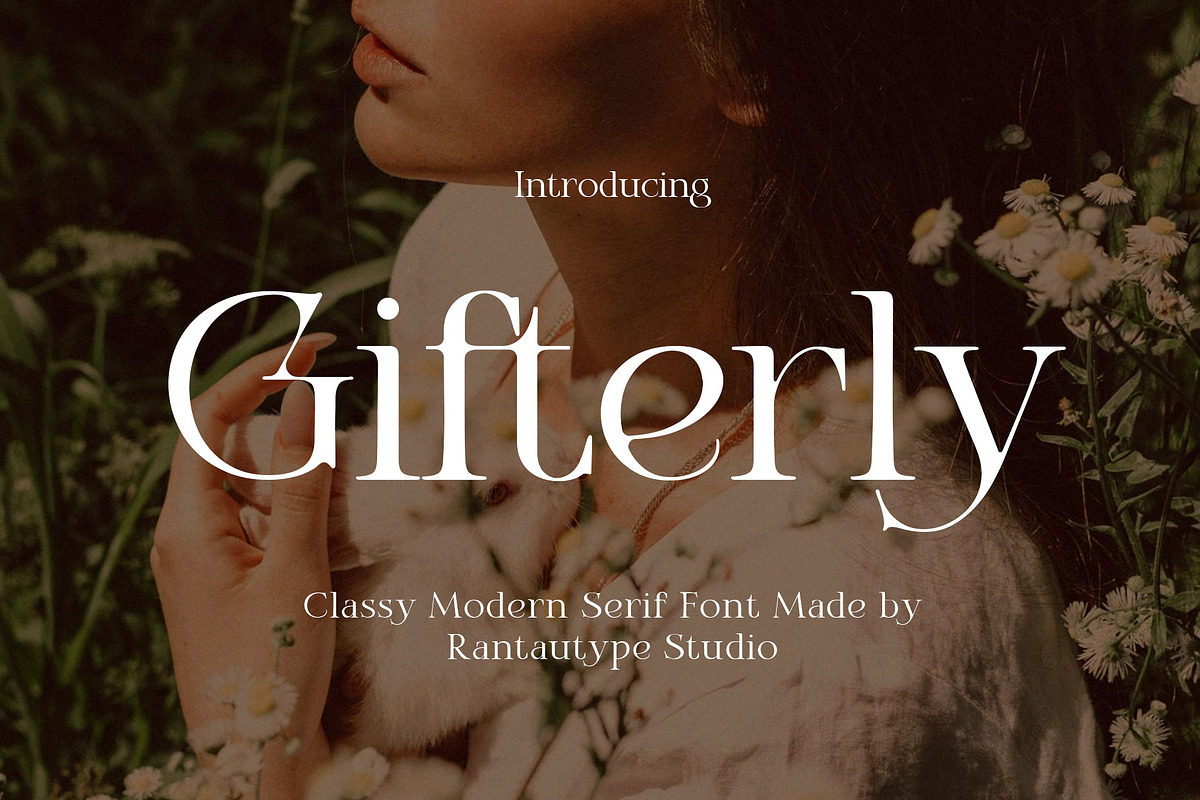 Gifterly Classy Modern Serif Font, a Serif Font by RantautypeStudio (Photo 1 of 12)