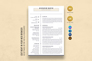 Canva Teacher Resume Template, a Resume Template by DesignDevisers (Thumbnail 1 of 10)