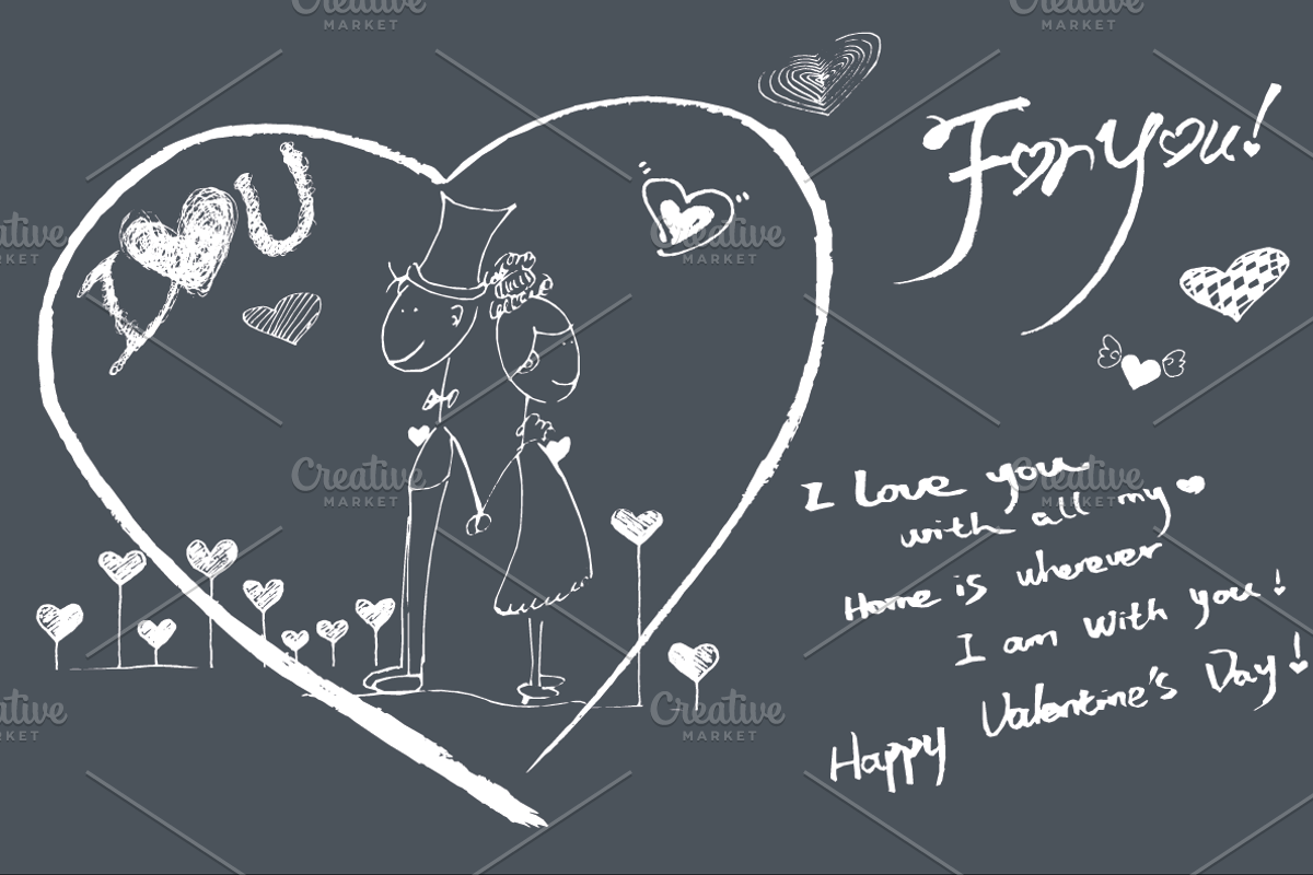 love sketch hand drawn, an Illustration by mollyli.ai (Photo 1 of 2)