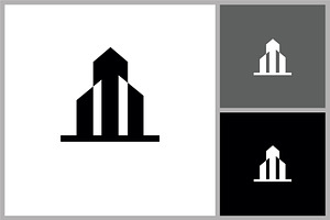 Abstract Skyscraper Building Logo, a Branding & Logo Template by quadrazo