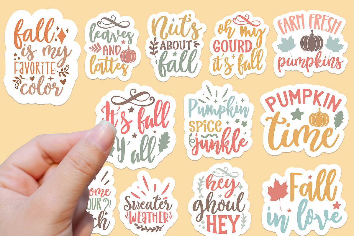 Cute Fall sticker png, Fall sticker, an Object Graphic by Etcify