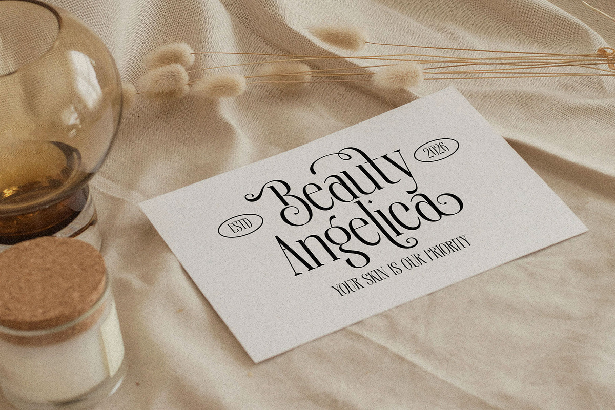 Deronia Beauty Branding Serif Font, a Serif Font by RantautypeStudio (Photo 12 of 17)