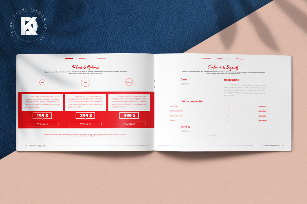 Red Project Proposal Landscape, a Stationery Template by Kahuna Design (Photo 8 of 11)