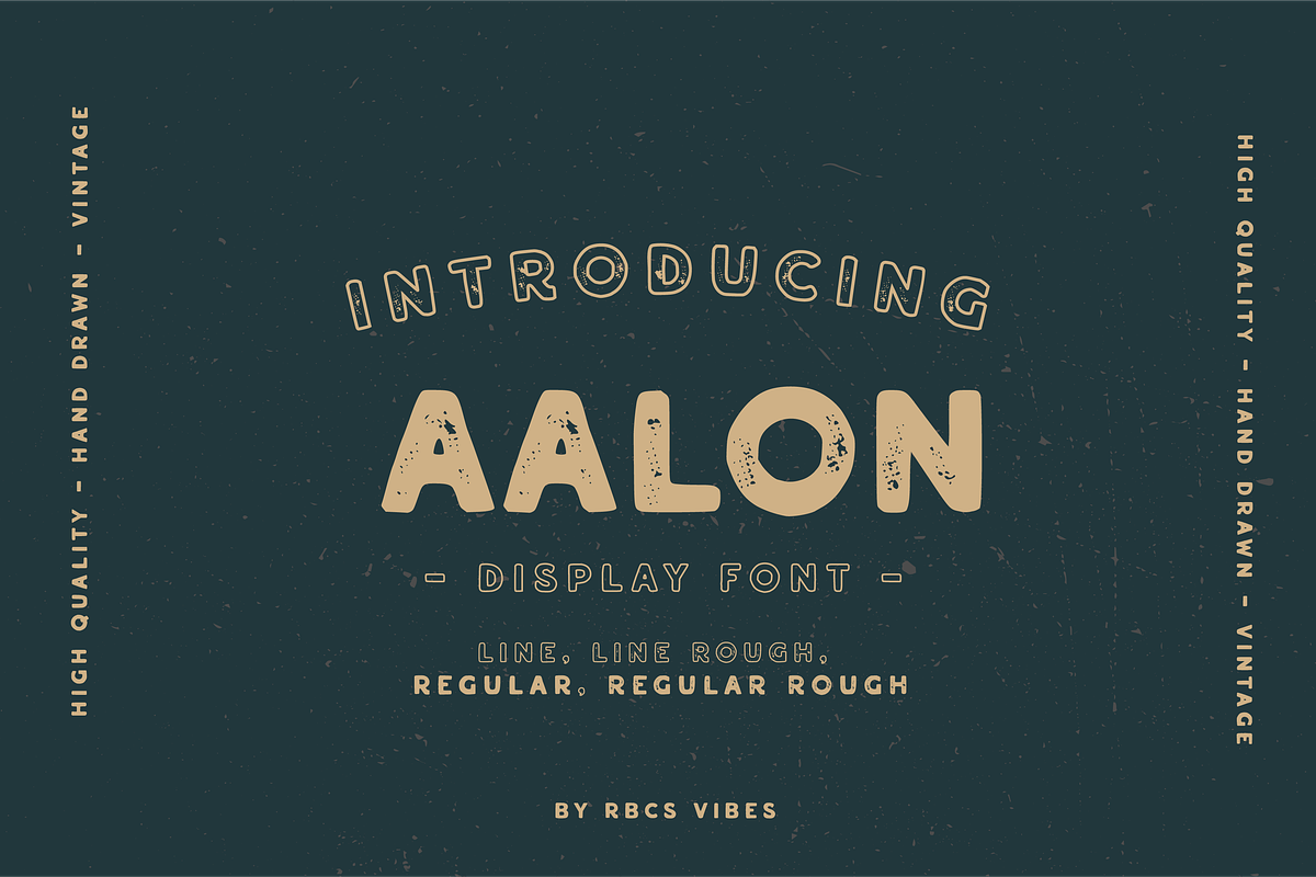 Aalon Vintage Font, a Sans Serif Font by rbcs_vibes (Photo 1 of 5)