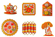 Chinese New Year Clipart, an Illustration by CreationArt (Thumbnail 3 of 6)