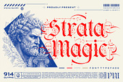 Strata magic Typeface, a Blackletter Font by alit design (Thumbnail 1 of 17)
