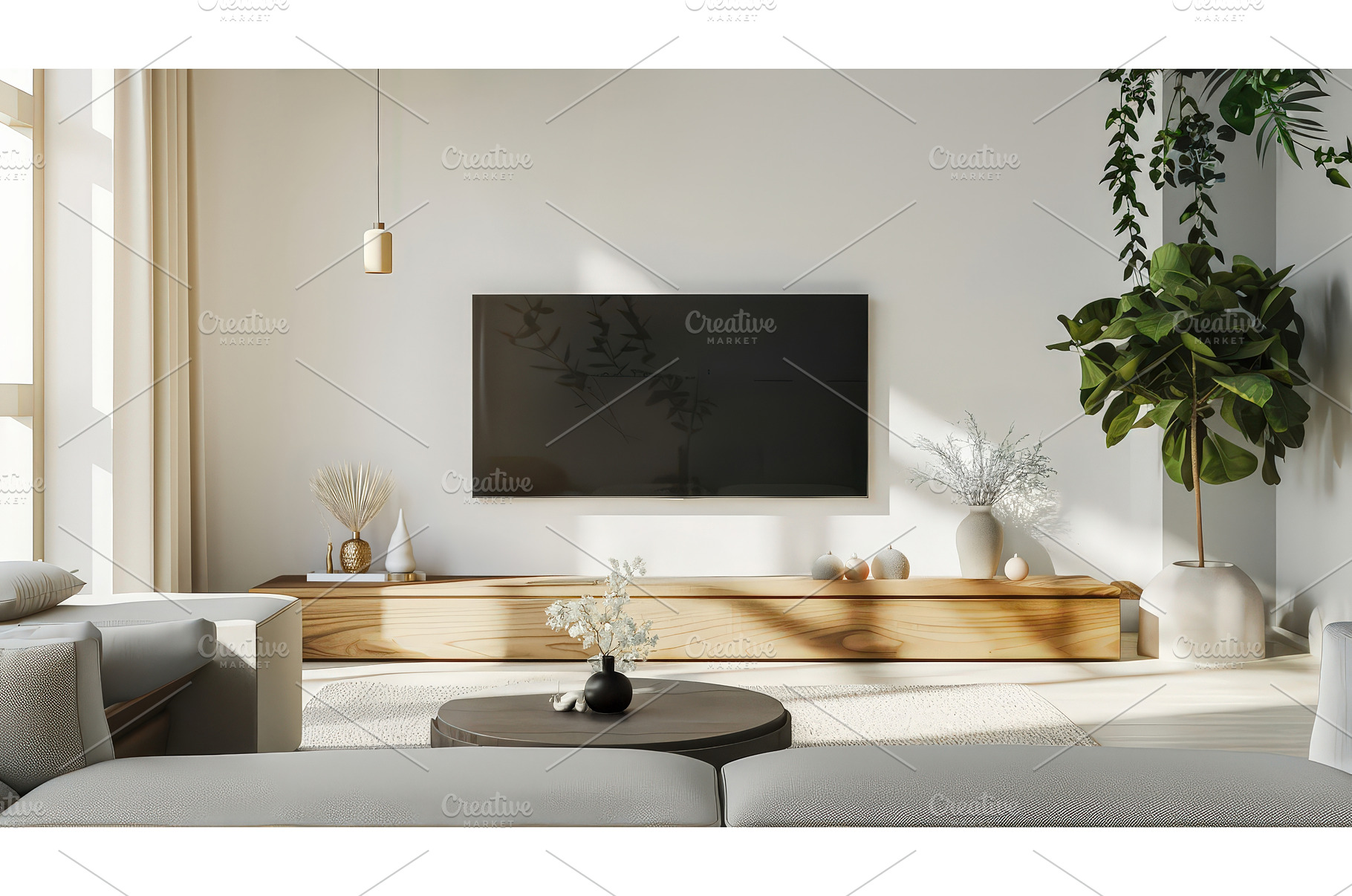 Modern living room with indoor, an Architecture Photo by piter.goskov