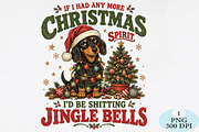 Christmas Dachshund Jingle Bells PNG, a Seasonal Illustration by Daily.Designs (Thumbnail 1 of 5)