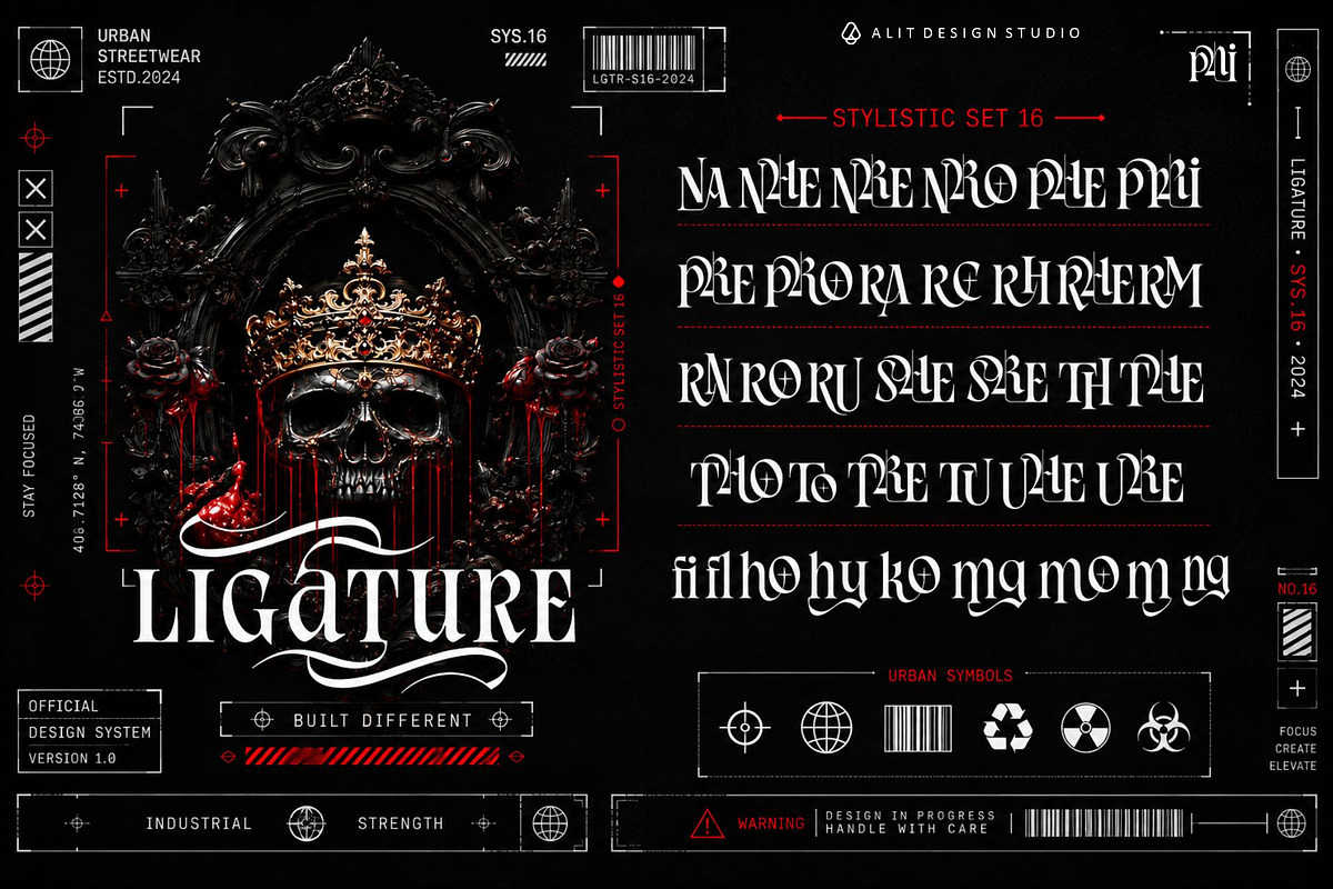 Royal Hatred Typeface, a Blackletter Font by alit design (Photo 19 of 20)
