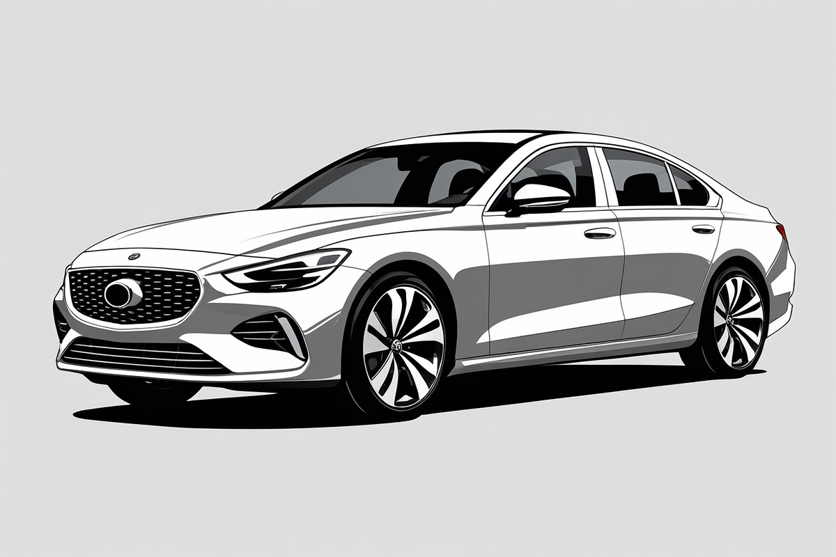 Modern Sports Sedan Vector Set, an Illustration by Gfx_Store (Photo 6 of 8)