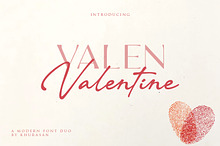 Valen Valentine Font Duo