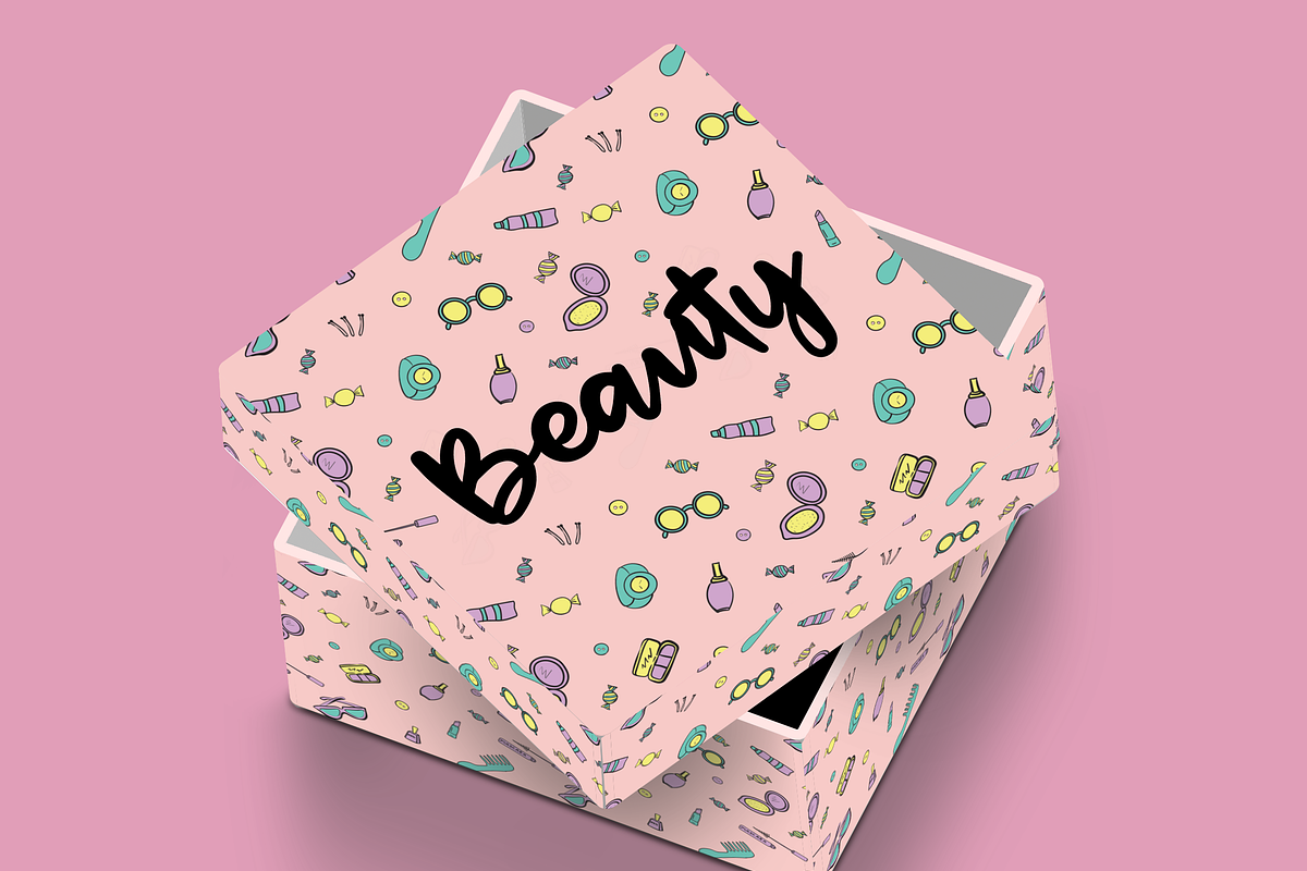 Beauty doodles pattern, a Pattern Graphic by Margarita I (Photo 1 of 5)