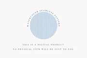 Light Blue Scalloped Stripe Seamless, a Pattern Graphic by Pati Charm Studio (Thumbnail 4 of 7)