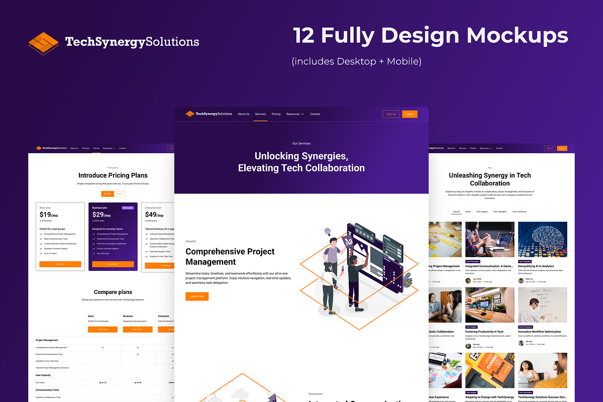 SAAS Website Template in Figma, an UI Kit Template by LoyolDesigns (Photo 3 of 4)