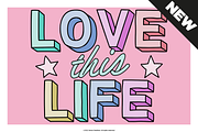 Display font Love This Life, a Sans Serif Font by Itsmesimon (Thumbnail 25 of 25)