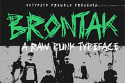 Brontak - A Raw Punk Typeface, a Handwritten Font by Yktypstd (Thumbnail 1 of 8)