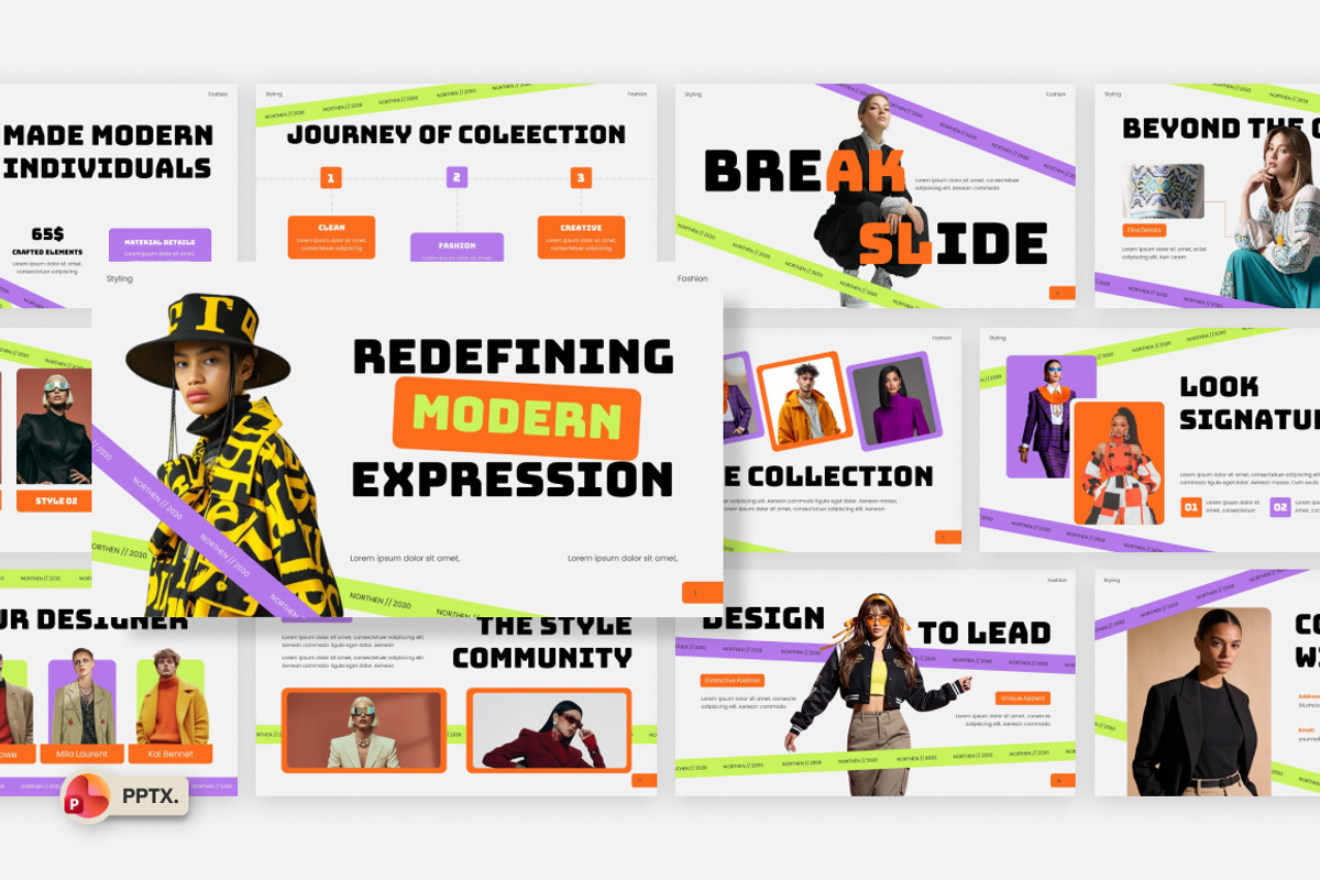Fashion Collection Pitch PowerPoint, a Presentation Template by Loin Studio (Photo 1 of 4)