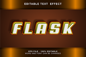 Flask Text Effect Editable