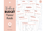 Wedding Budget Planner - Pink BUNDLE, a Templates & Theme by Templatables (Thumbnail 9 of 10)