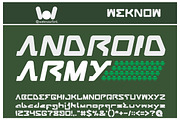 android robot font, a Font by weknow (Thumbnail 2 of 5)