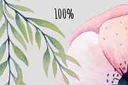 Watercolor floral design elements, an Illustration by rosypatterns (Thumbnail 10 of 10)