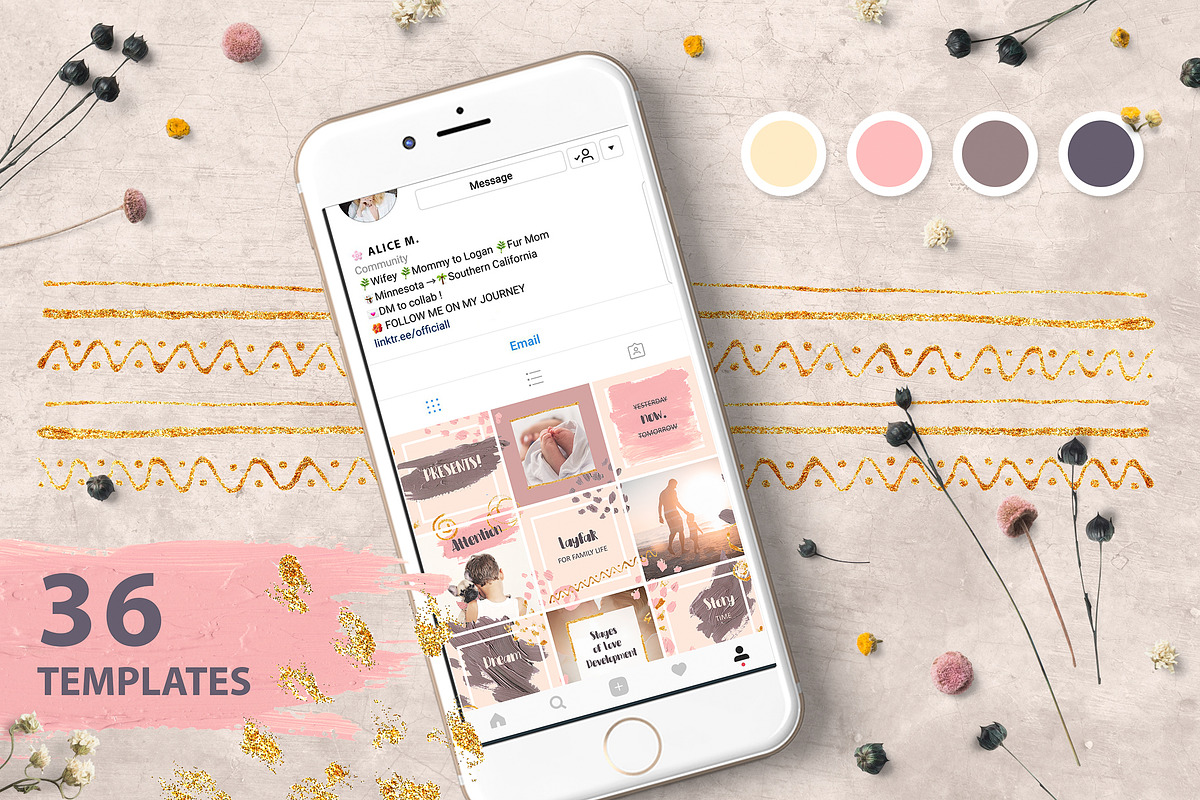 Instagram post template, a Social Media Template by Integrity_store (Photo 2 of 8)
