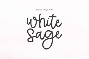 White Sage Modern Script Font