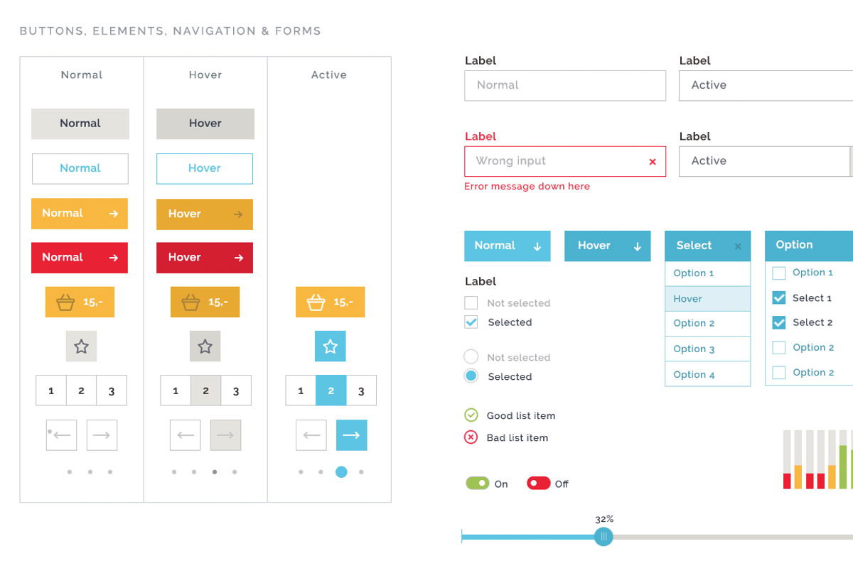 Mega UI style pack - 50% off!!!, an UI Kit Template by Pixelstudio (Photo 7 of 8)