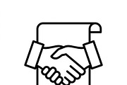40 Corporate Legal Icon Set, an Outline Icon by adenpinkstore (Thumbnail 9 of 10)