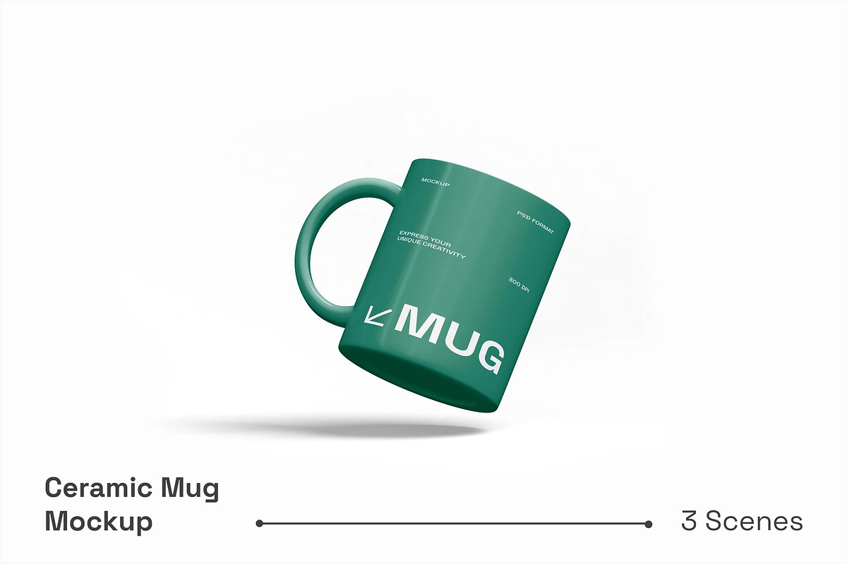 Ceramic Mug Mockup, a Cups & Container Mockup by renderstockmarket (Photo 1 of 4)