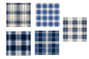 Blue Tartan Patterns, a Texture Illustration by Designworld (Thumbnail 4 of 6)