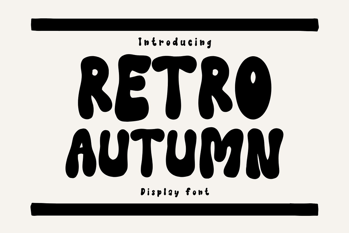 Retro Autumn is a retro groovy font, a Handwritten Font by Brown Cupple (Photo 1 of 7)