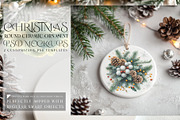 Christmas Ceramic Ornament Mockups, a Product Mockup by mock-ups (Thumbnail 1 of 8)