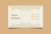 Natural Floral Business card, a Marketing Template by sekitarief (Thumbnail 2 of 3)