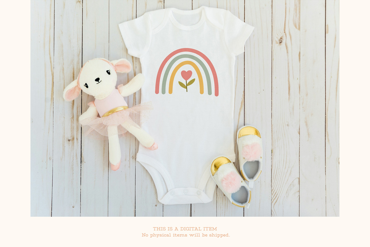 Boho Rainbow Clipart, an Object Illustration by Bielousova Art (Photo 6 of 8)