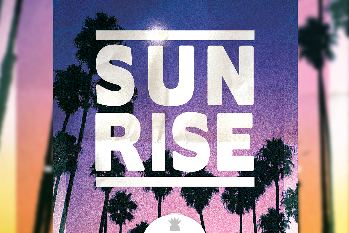 SUNRISE SUMMER Flyer Template, a Flyer Template by OVNI-TEMPLATES (Photo 3 of 5)