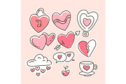Valentines day doodle hand draw, a Seasonal Illustration by foxndeer (Thumbnail 3 of 4)