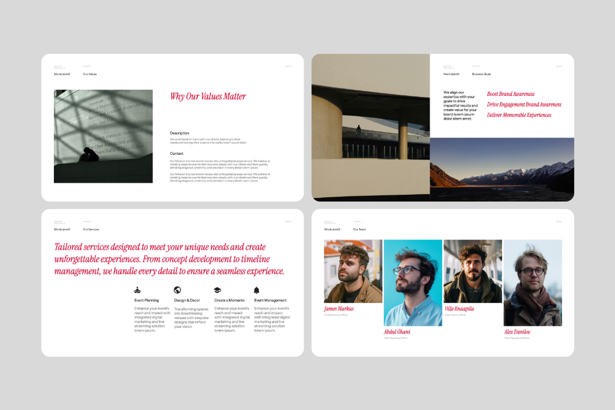 Montclair Creative Portfolio Keynote preview 6
