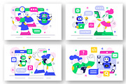 10 AI Chatbot Service Illustration, a Technology Illustration by denayunebgt (Thumbnail 2 of 4)