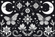 Mystic Moon and Nature Bundle, an Illustration by Creativeshirt (Thumbnail 8 of 9)