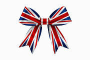 Realistic England Flag Bow, an Illustration by Stellalunarts (Thumbnail 2 of 3)