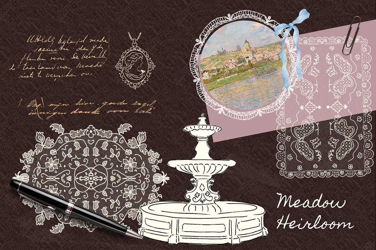 Meadow Heirloom – 55 Hand Drawn Lace, an Object Graphic by The Journey Atelier (Photo 21 of 22)