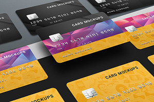 7 Credit Card Mock-Ups / Bank