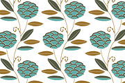 Floral Nouveau Patterns (EPS Format), a Pattern Graphic by Erica Hite (Thumbnail 4 of 5)