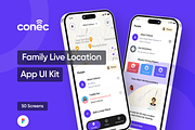Conec - Family Live Location, an UI Kit Template by Sans Design (Thumbnail 1 of 6)